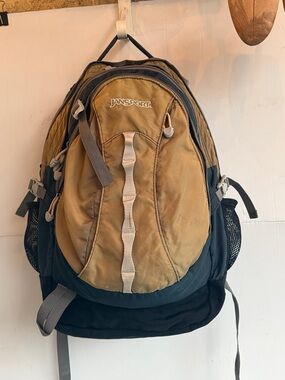 VINTAGE JANSPORT ODYSSEY 38 TRAVEL HIKING BACKPACK BAG GREEN CARRY ON
